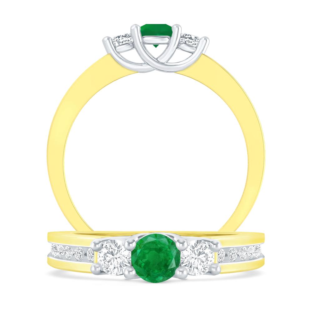 Yellow Gold - Emerald