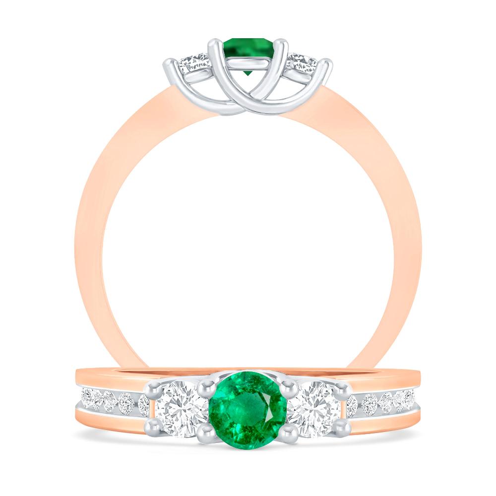 Rose Gold - Emerald