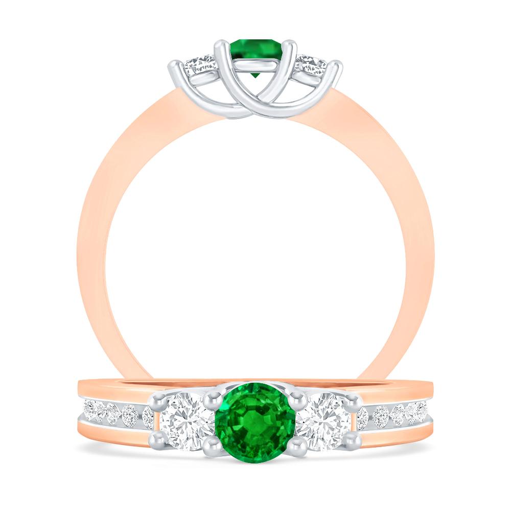 Rose Gold - Emerald