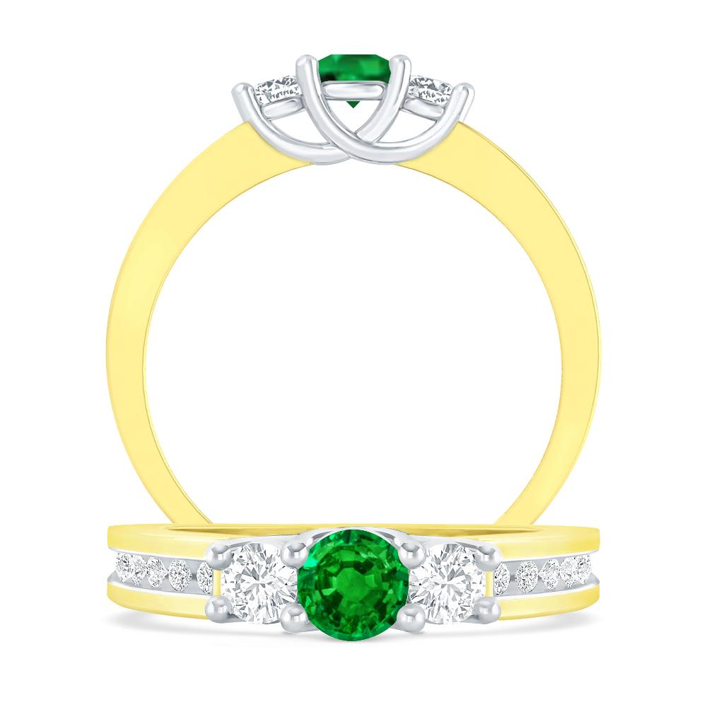 Yellow Gold - Emerald