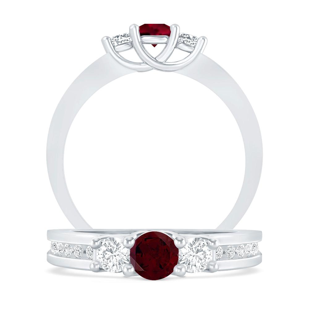 White Gold - Garnet