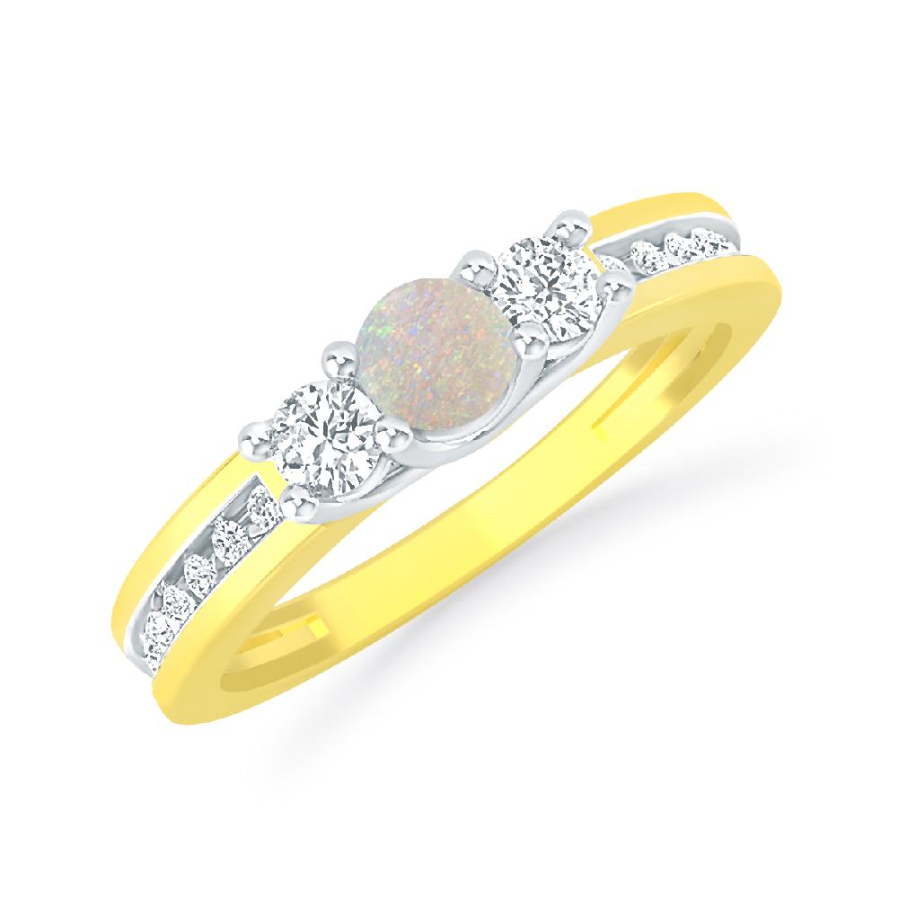 Yellow Gold - Opal