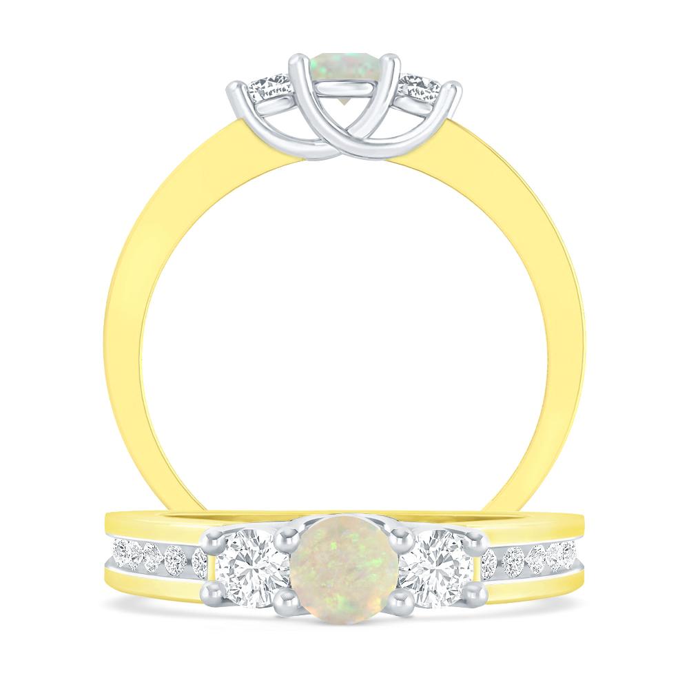 Yellow Gold - Opal