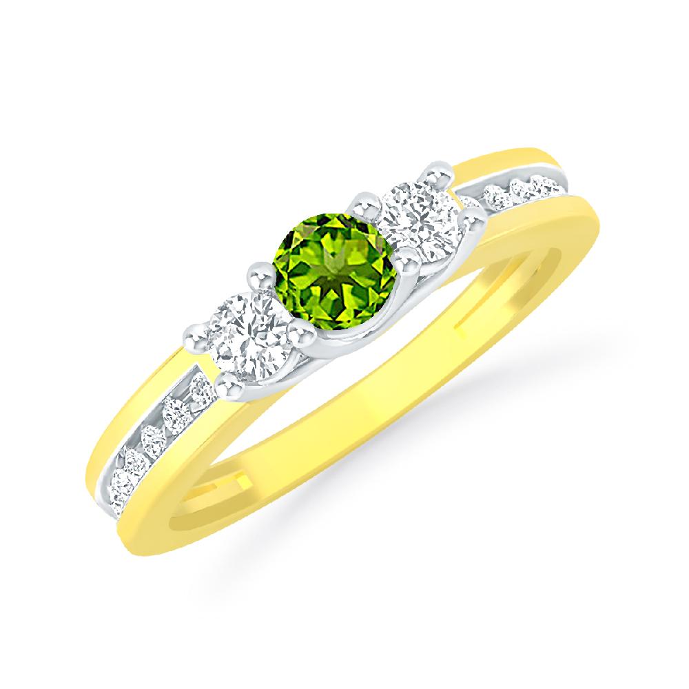 Yellow Gold - Peridot