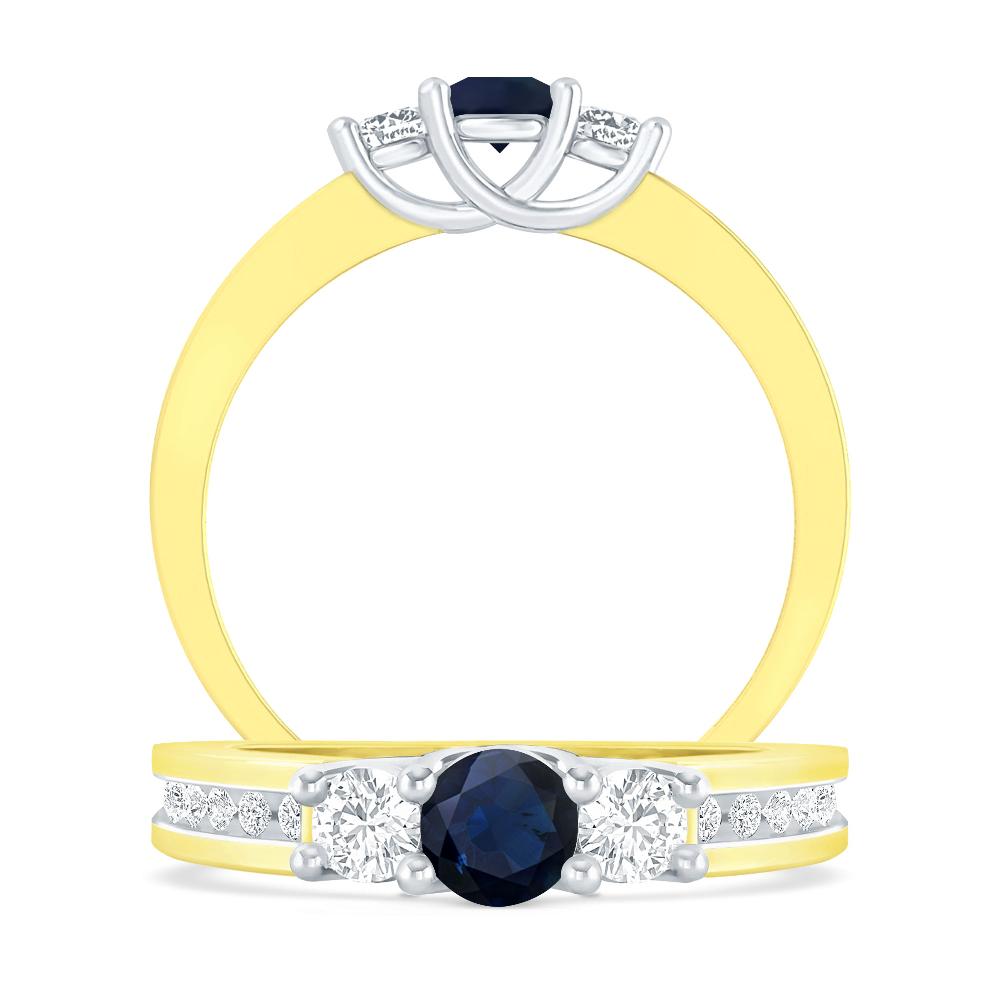 Yellow Gold - Sapphire