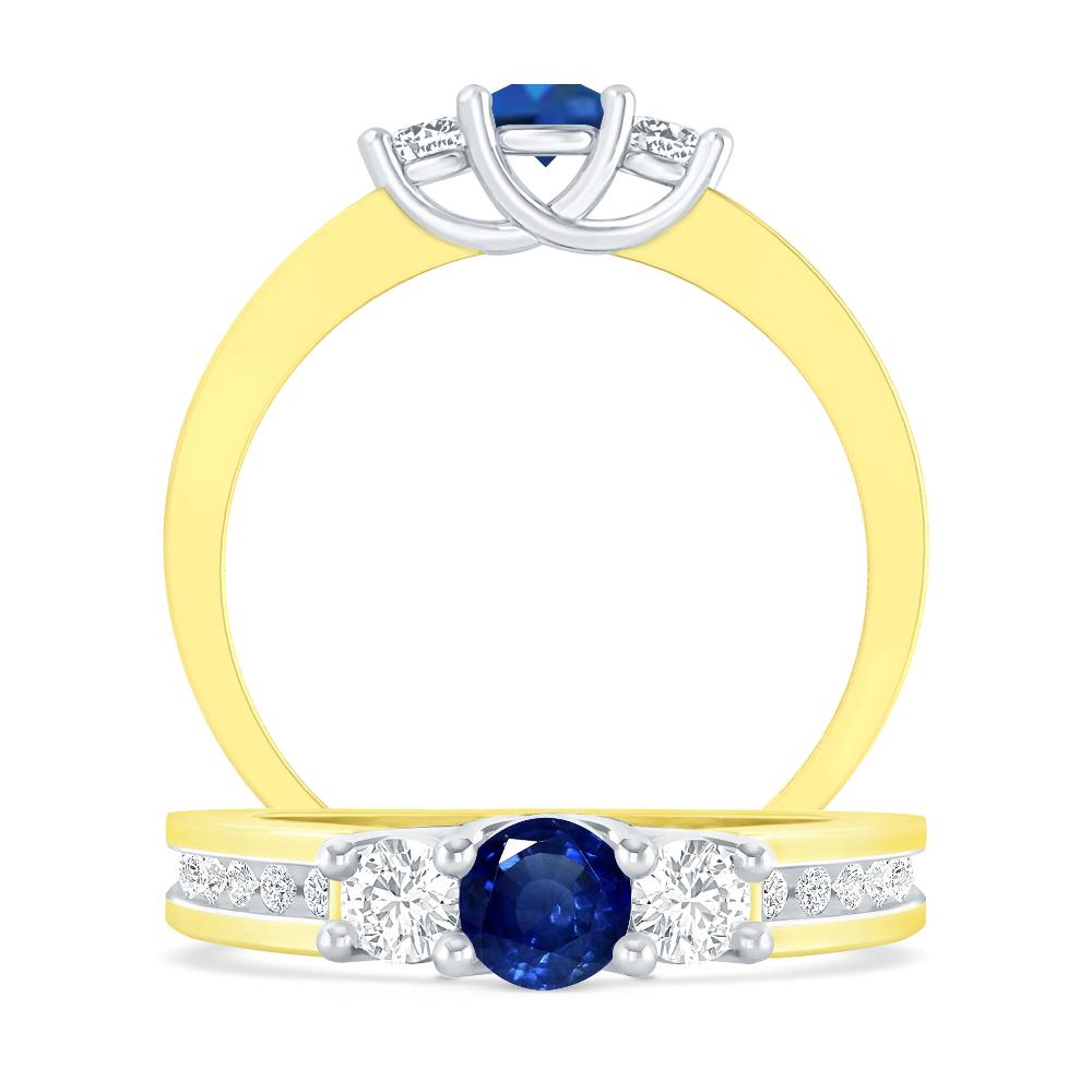 Yellow Gold - Sapphire