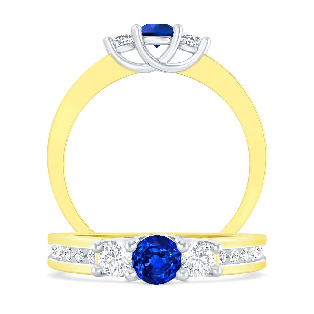 Yellow Gold - Sapphire