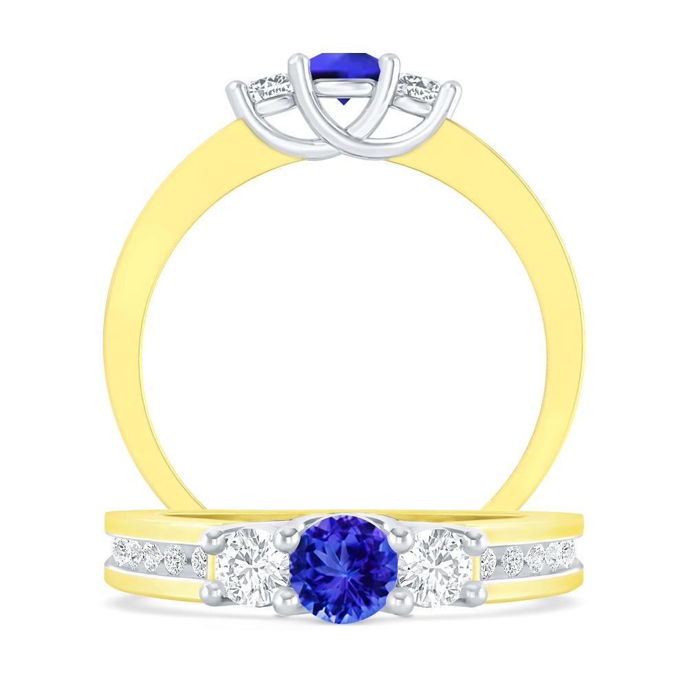 Yellow Gold - Tanzanite