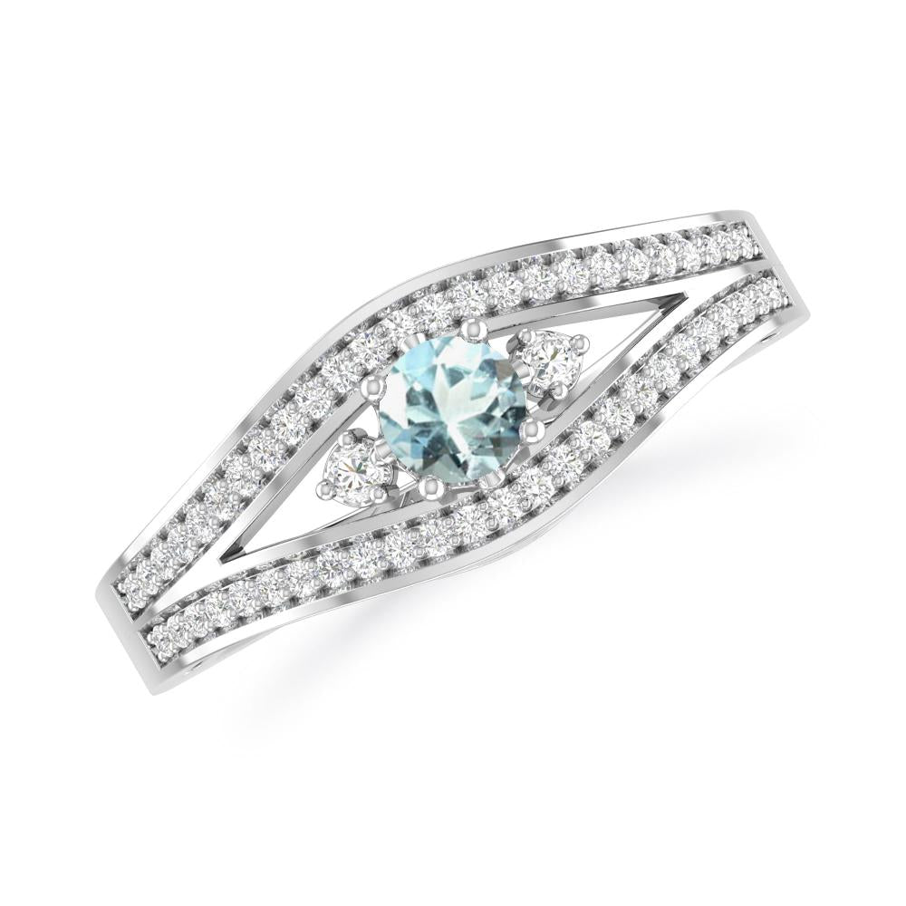White Gold - Aquamarine