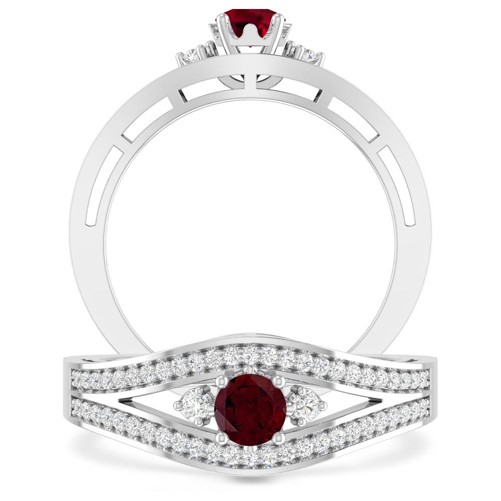 White Gold - Garnet