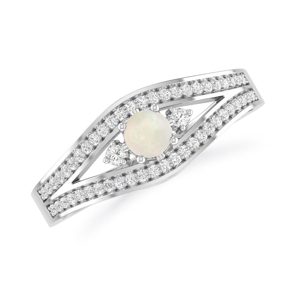 White Gold - Opal