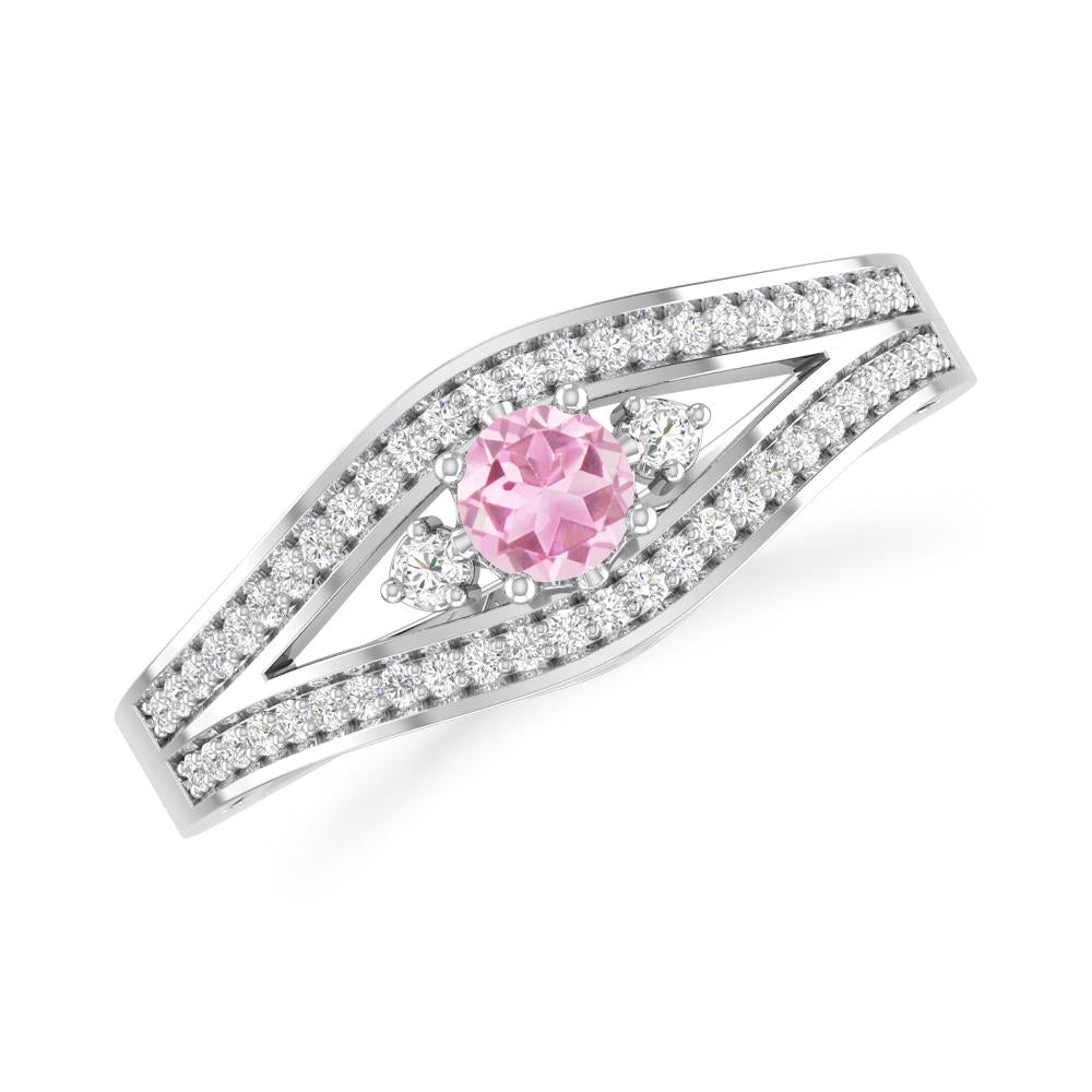 White Gold - Pink Tourmaline