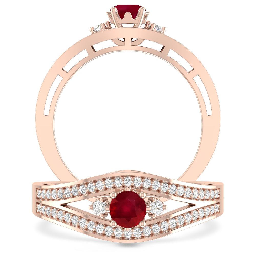Rose Gold - Ruby