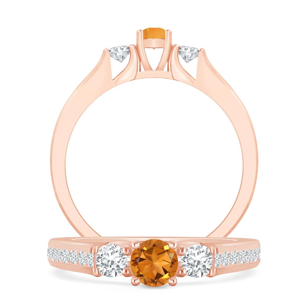 Rose Gold - Citrine