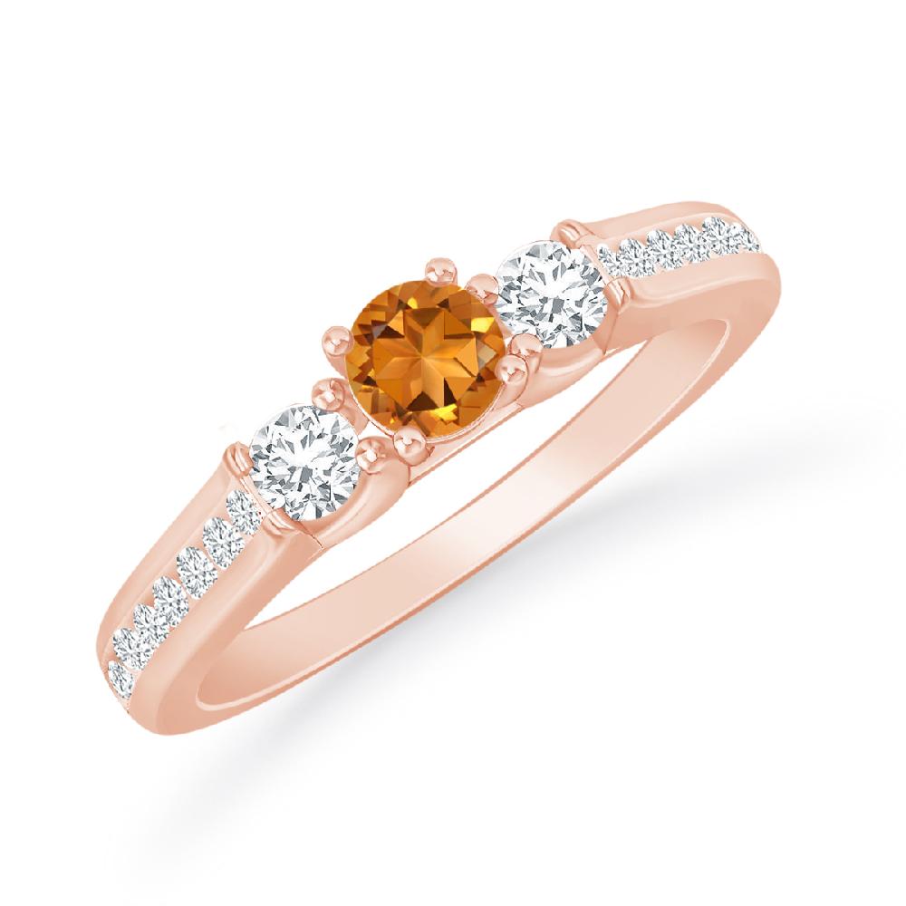 Rose Gold - Citrine