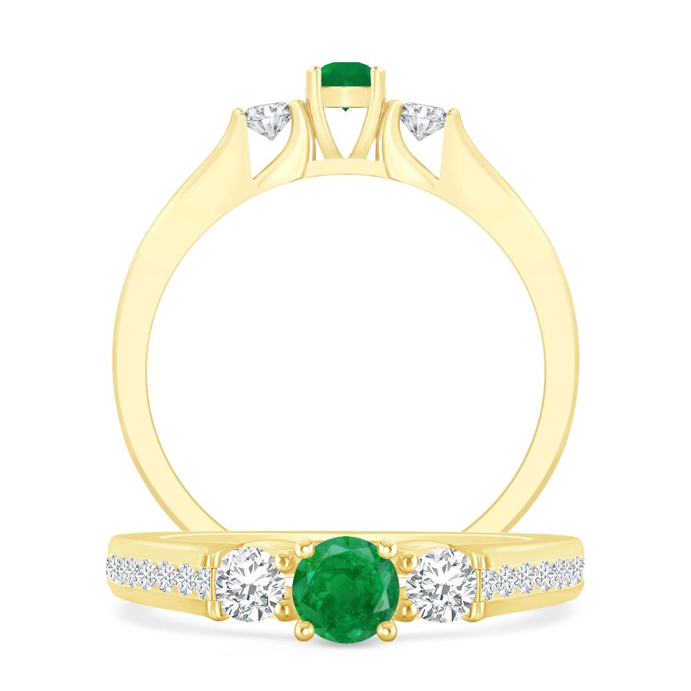 Yellow Gold - Emerald