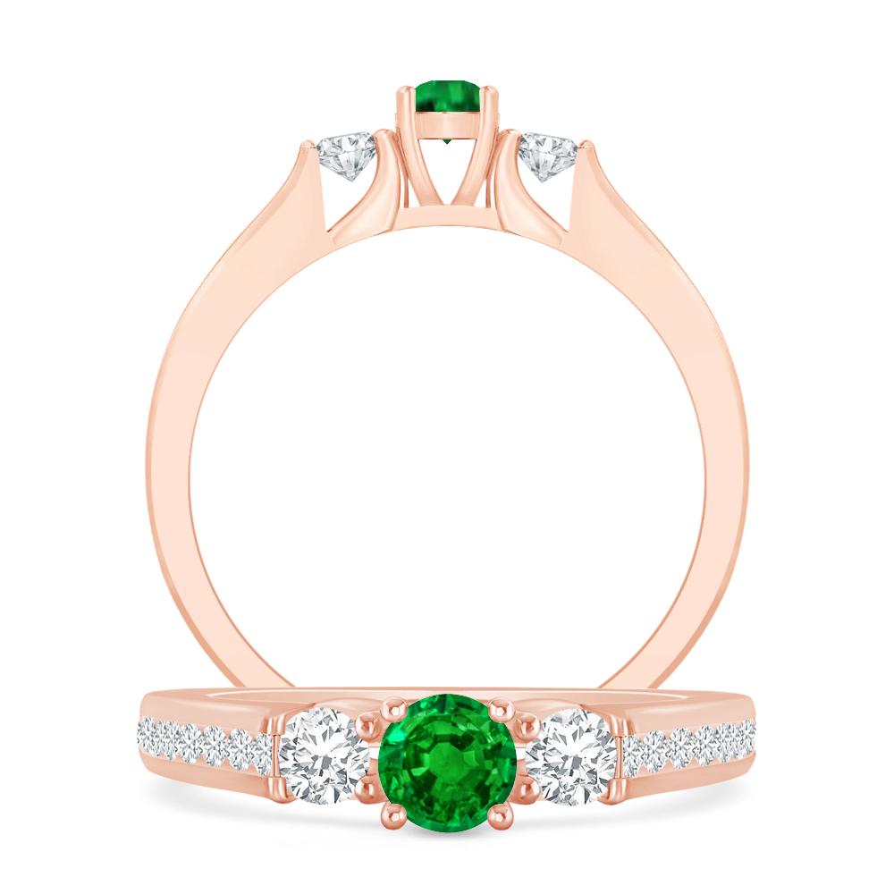 Rose Gold - Emerald