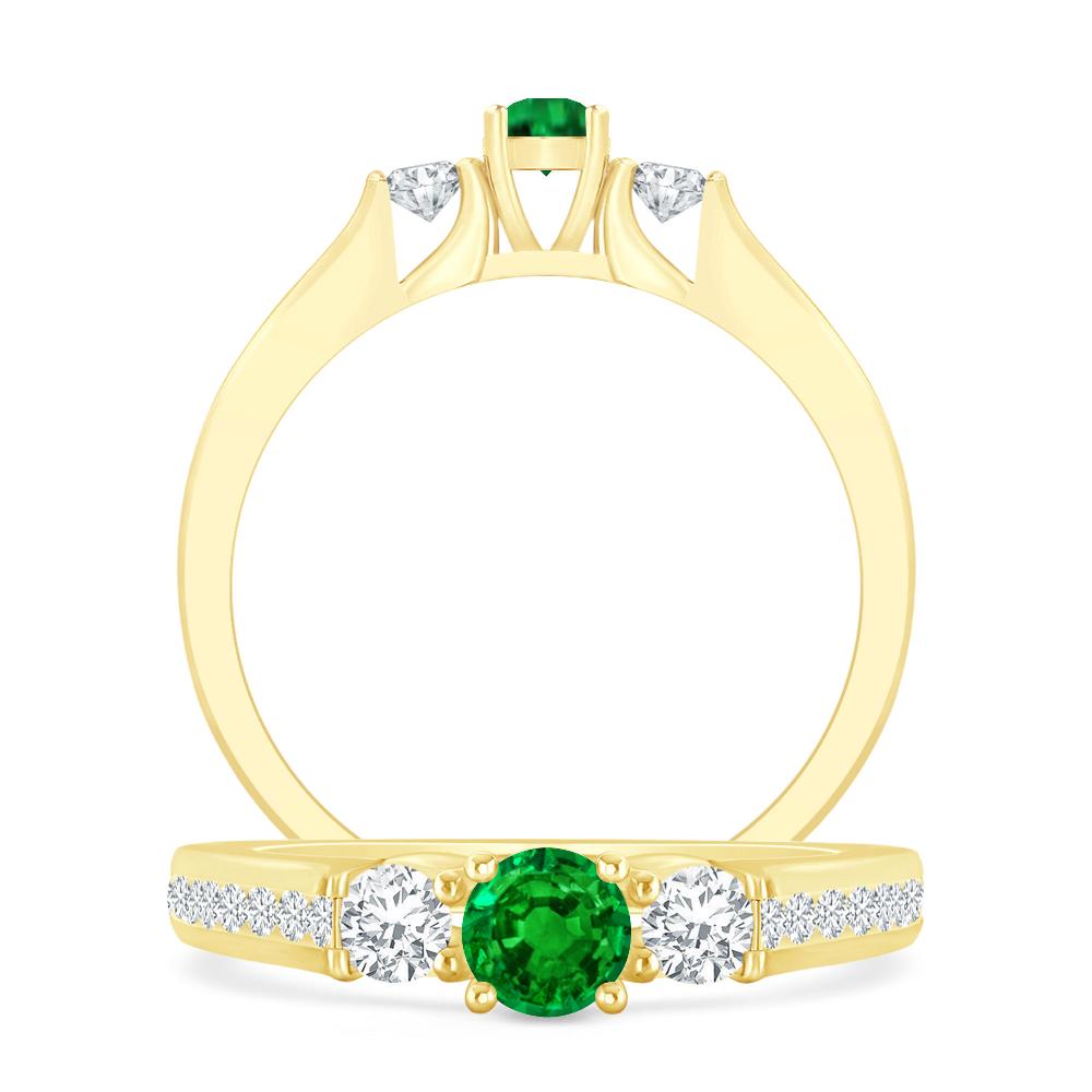 Yellow Gold - Emerald