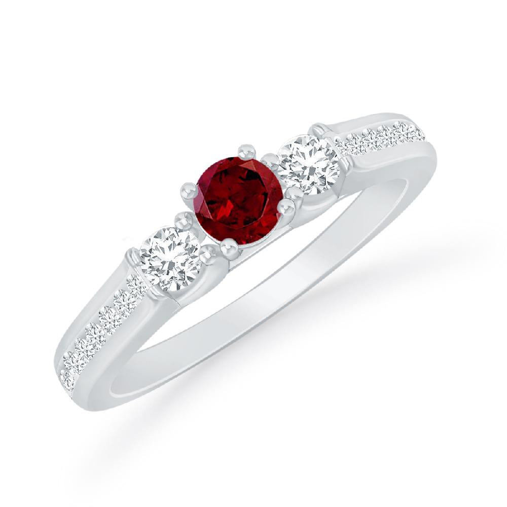 White Gold - Garnet