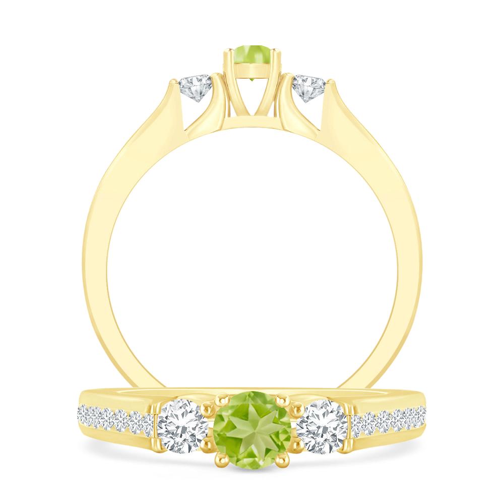 Yellow Gold - Peridot