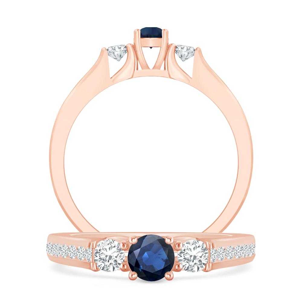 Rose Gold - Sapphire