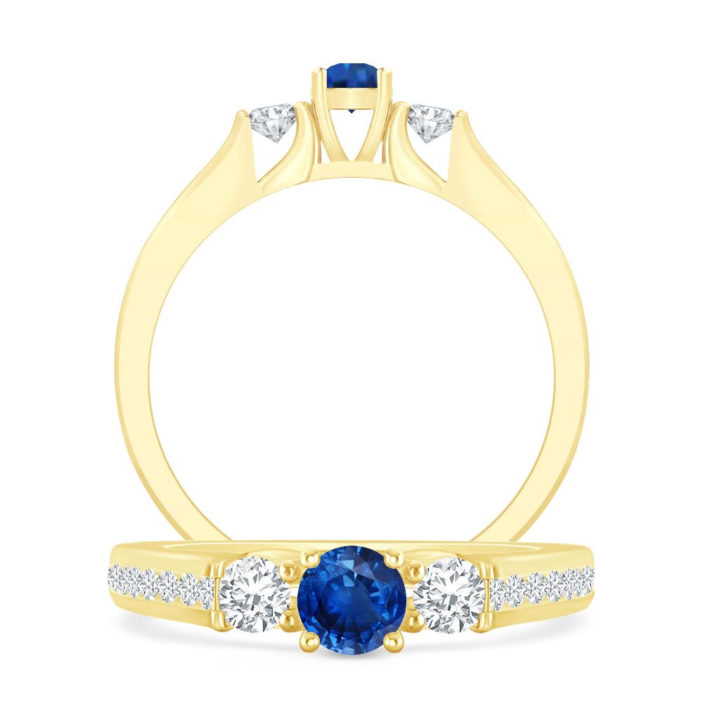 Yellow Gold - Sapphire