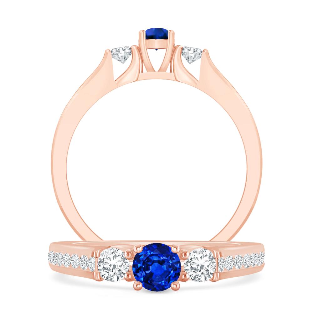 Rose Gold - Sapphire