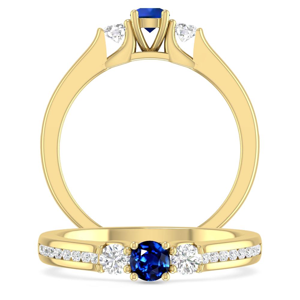 Yellow Gold - Sapphire