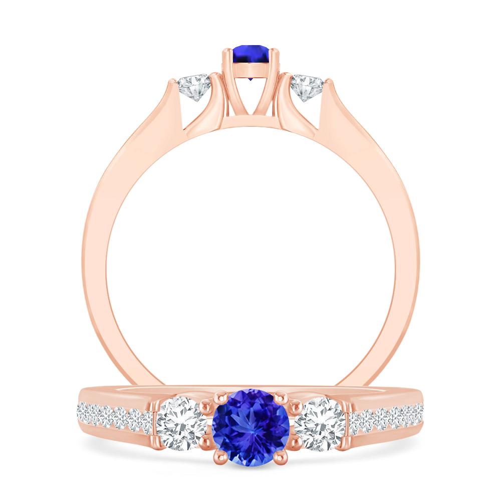 Rose Gold - Tanzanite