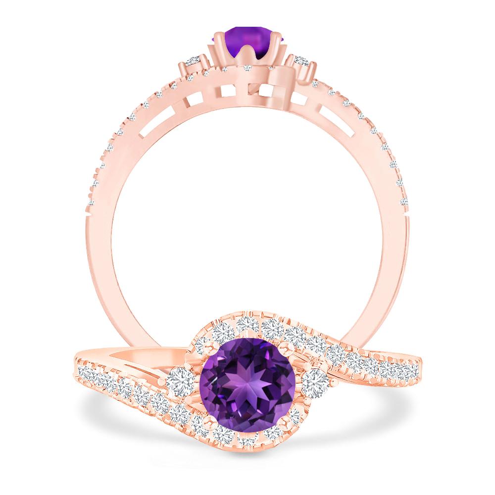 Rose Gold - Amethyst