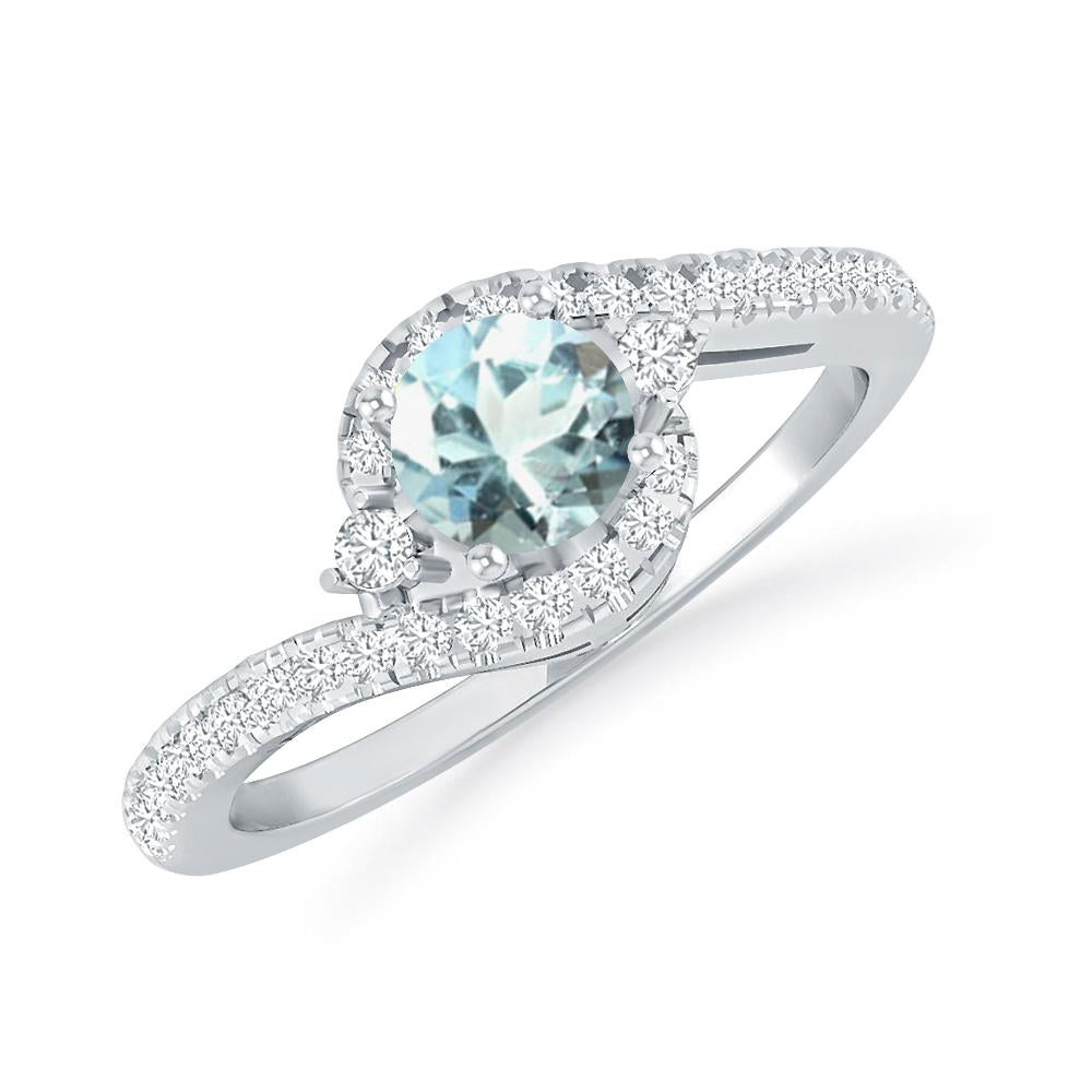 White Gold - Aquamarine