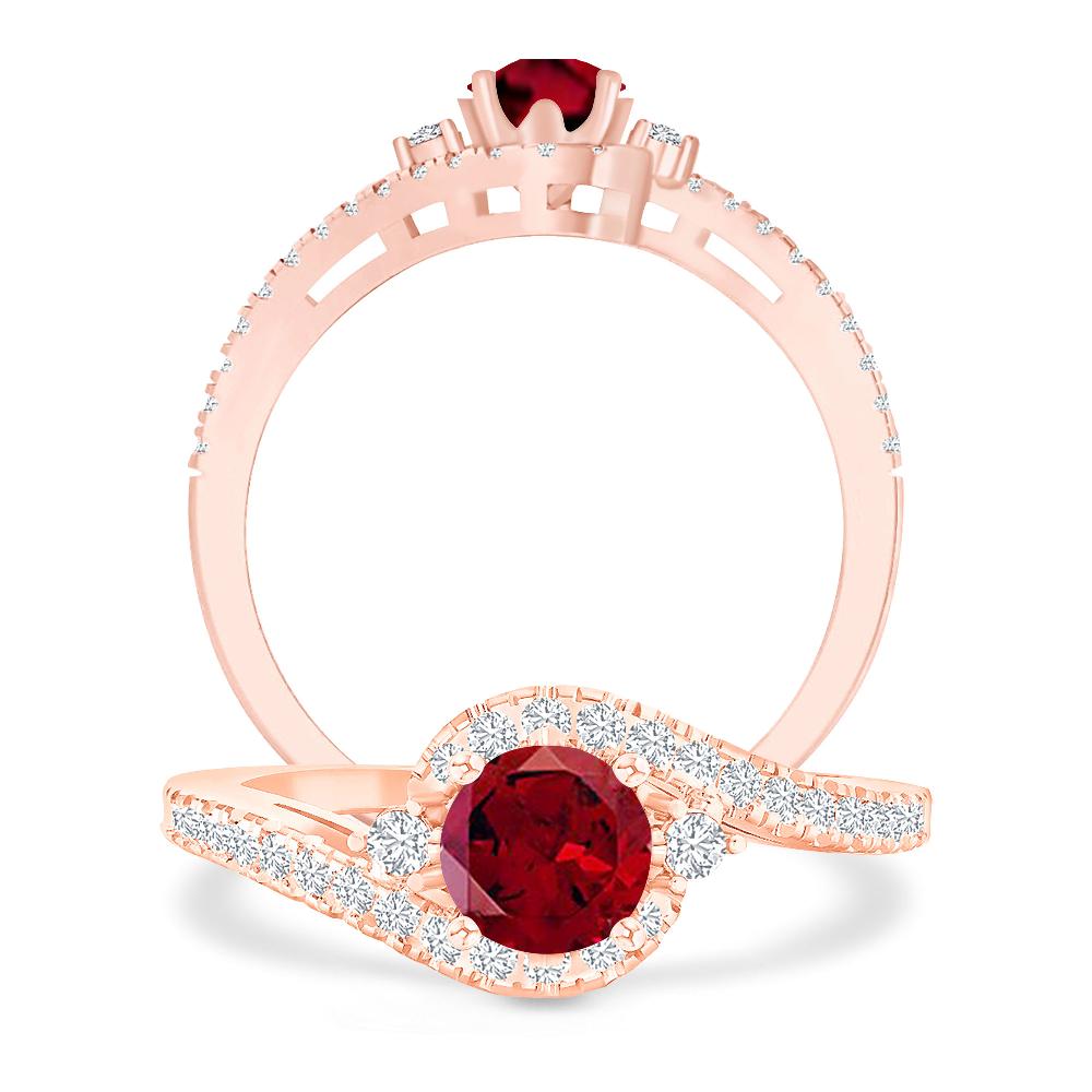 Rose Gold - Garnet