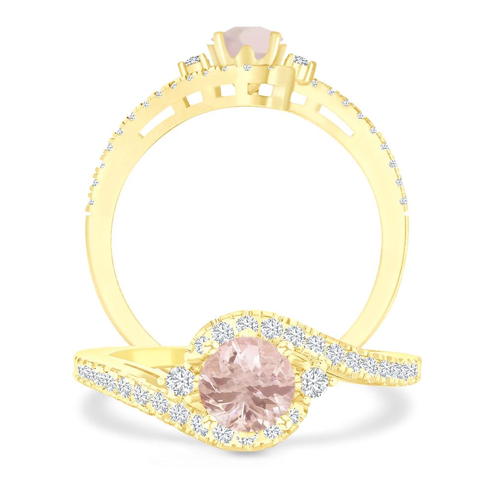 Yellow Gold - Morganite