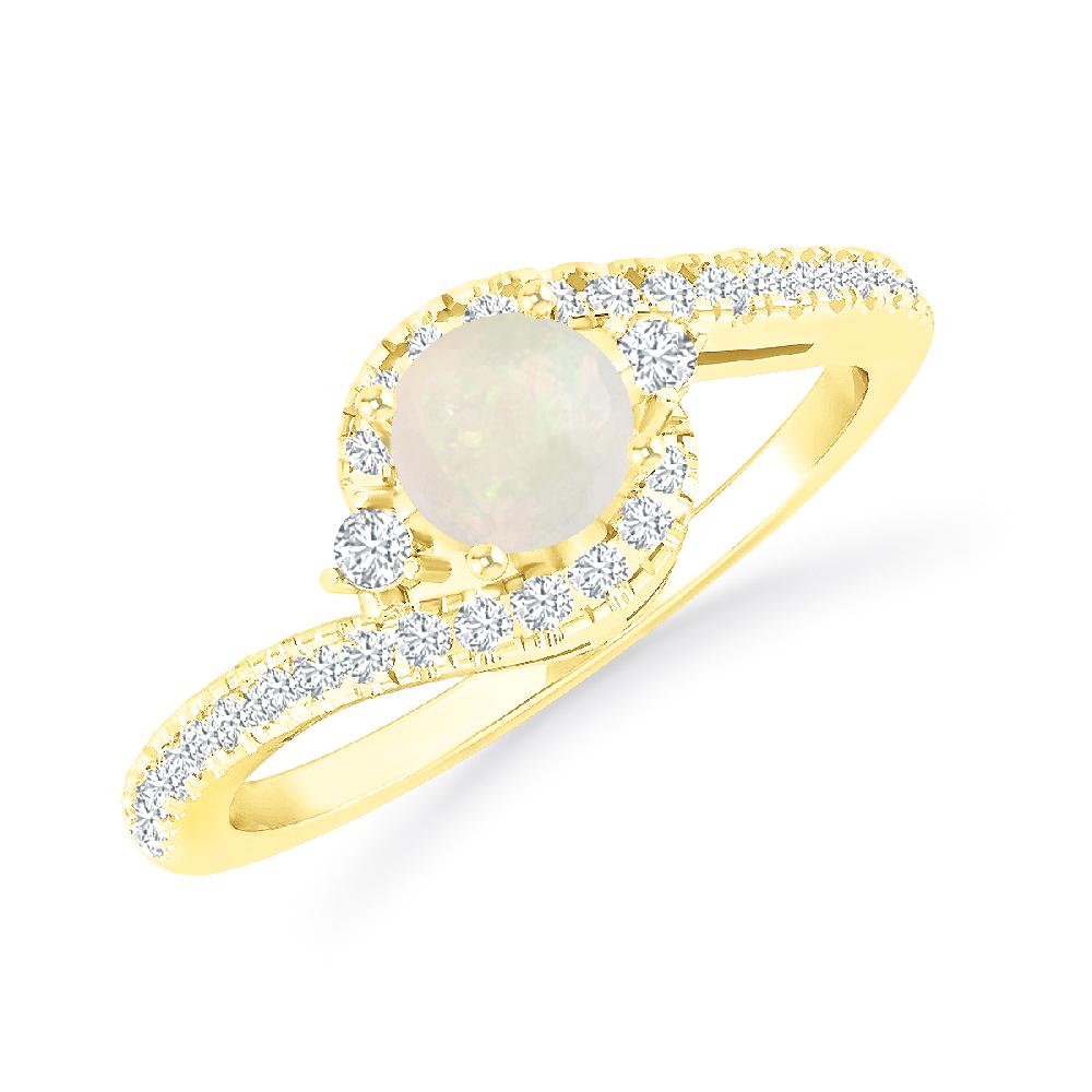 Yellow Gold - Opal
