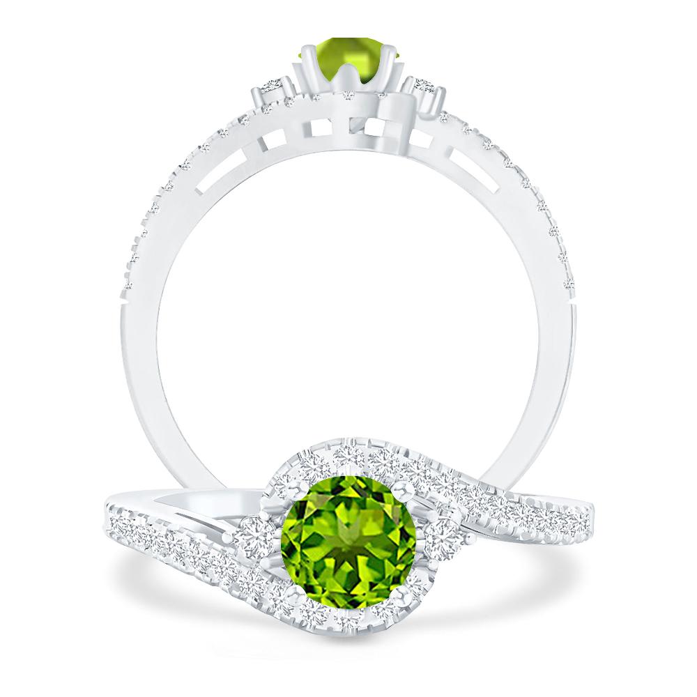 White Gold - Peridot