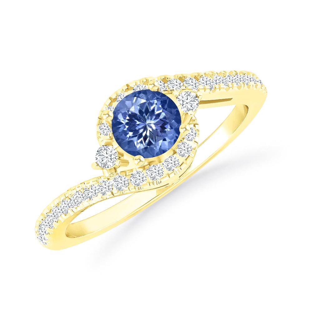 Yellow Gold - Tanzanite
