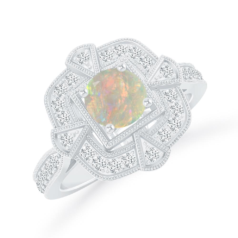 White Gold - Opal