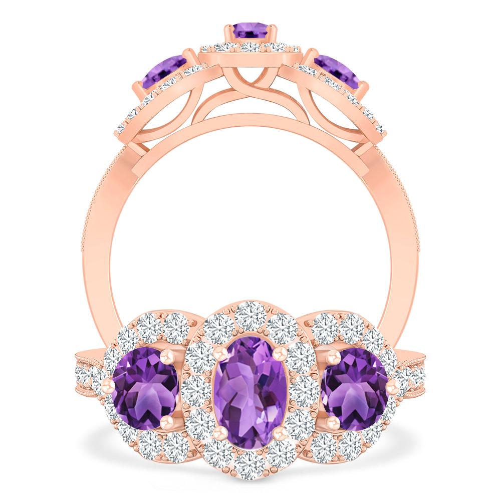 Rose Gold - Amethyst