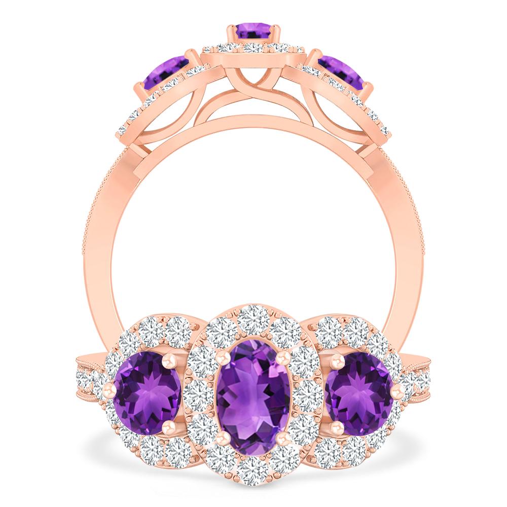 Rose Gold - Amethyst