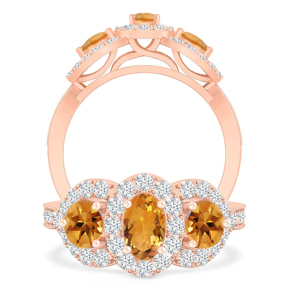 Rose Gold - Citrine