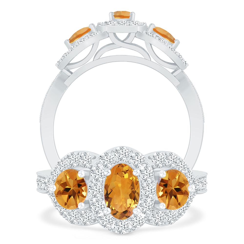 White Gold - Citrine