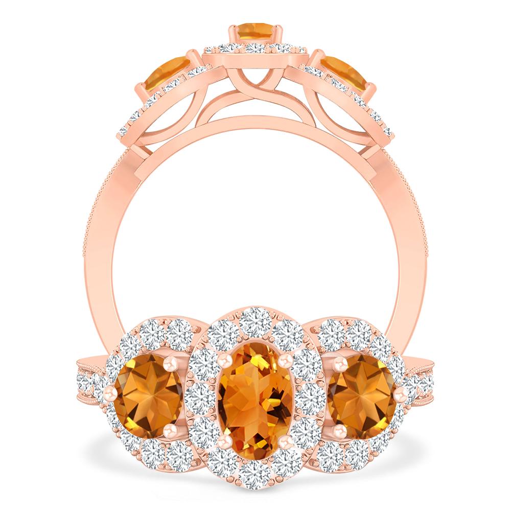 Rose Gold - Citrine