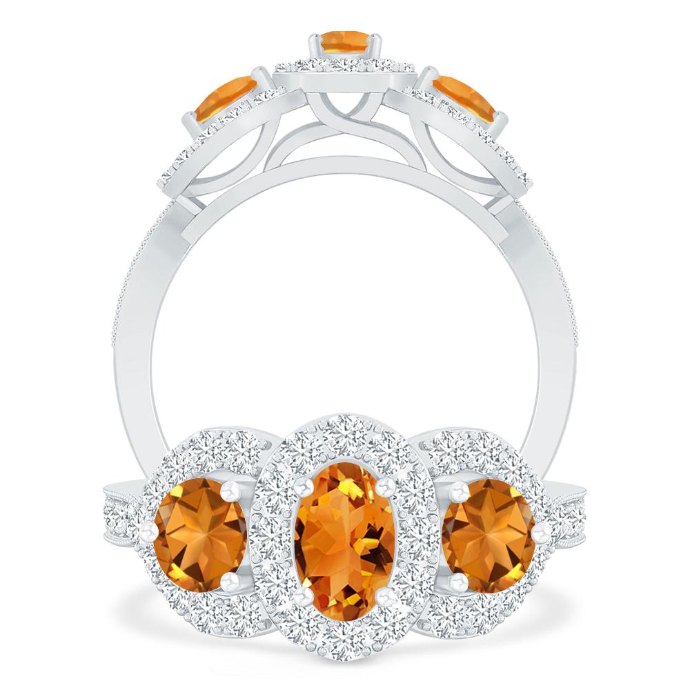 White Gold - Citrine