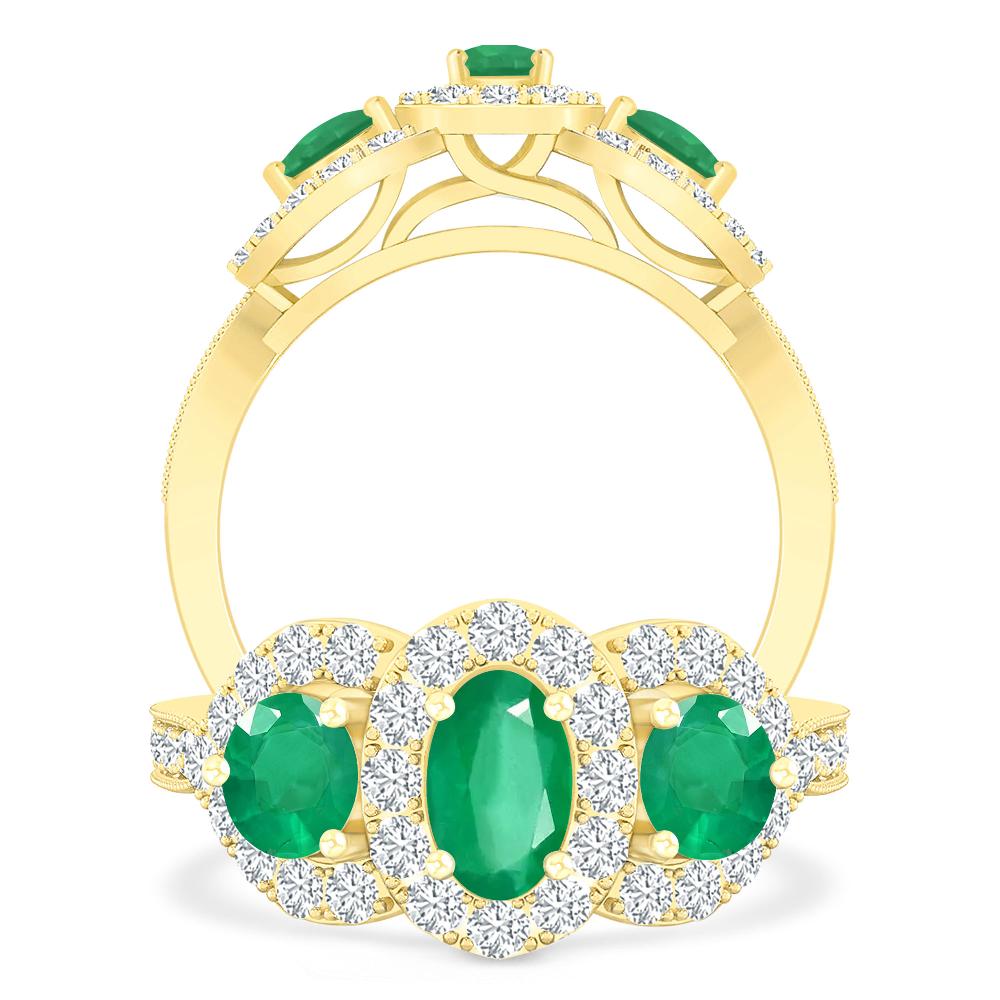 Yellow Gold - Emerald