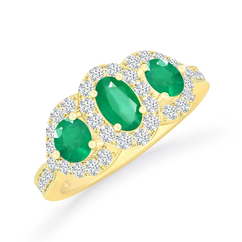 Yellow Gold - Emerald