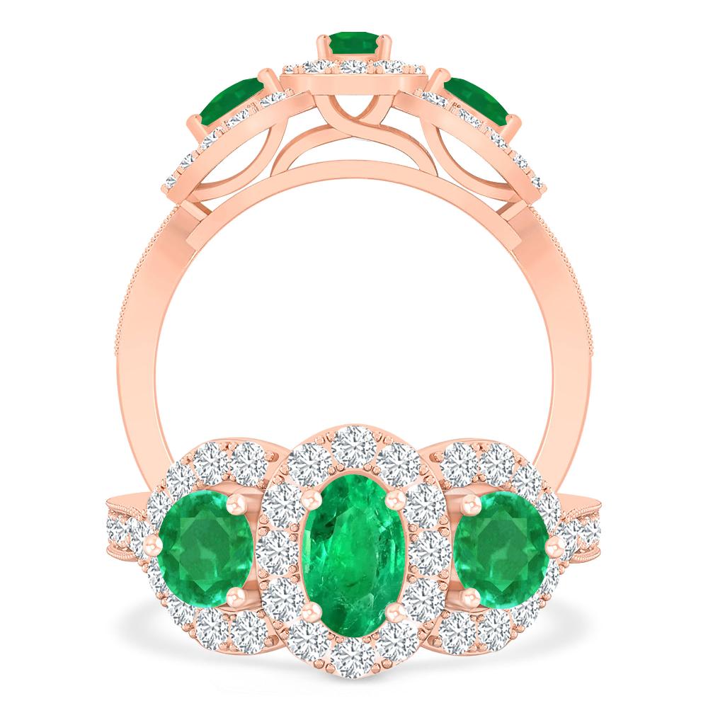 Rose Gold - Emerald