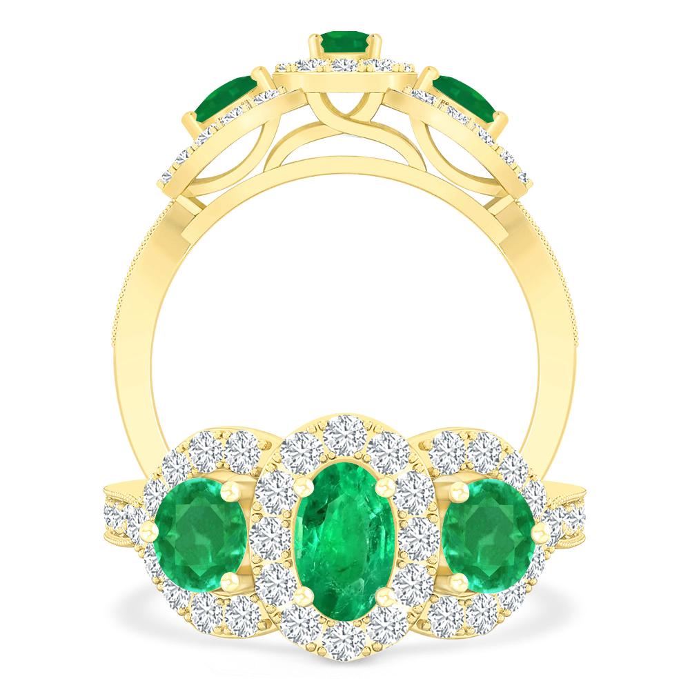 Yellow Gold - Emerald