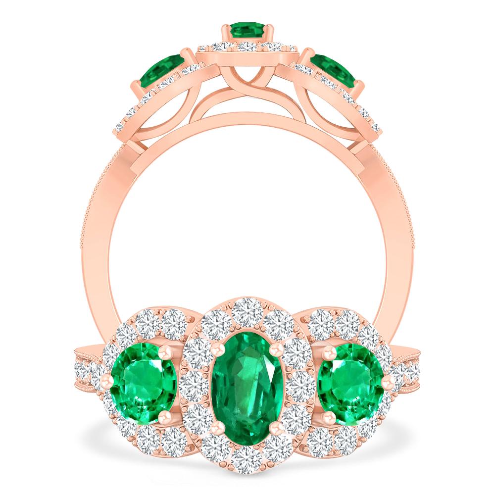 Rose Gold - Emerald