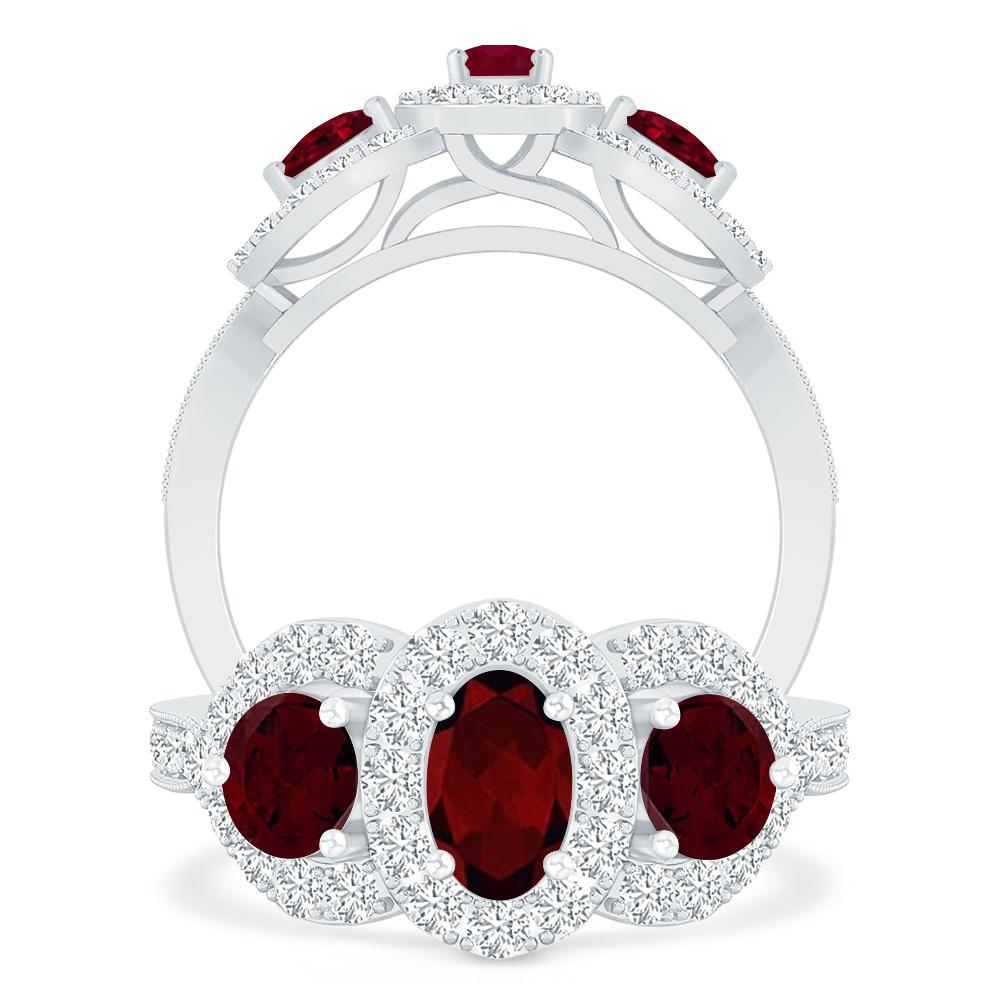 White Gold - Garnet