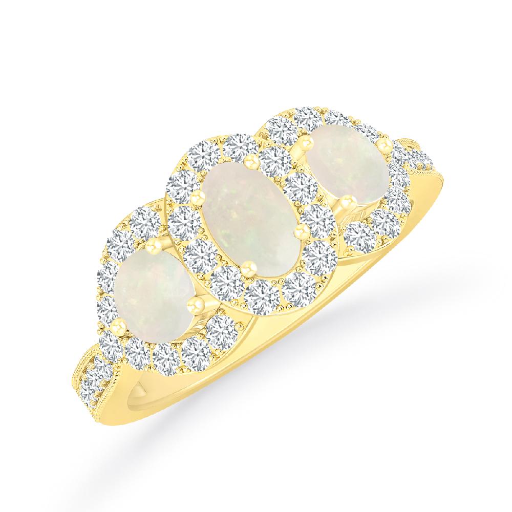 Yellow Gold - Opal